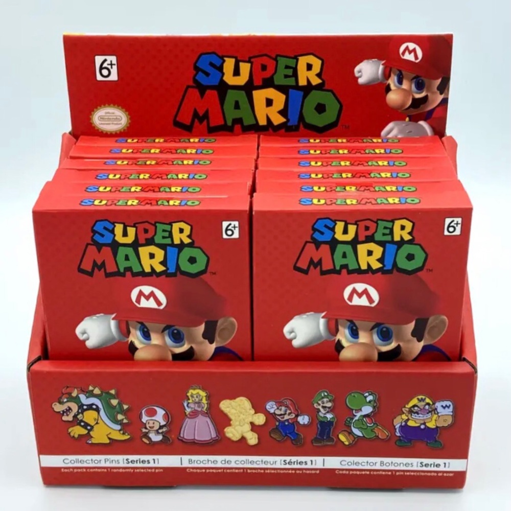 Super Mario Collector Enamel Pins Nintendo Toad Bowser Yoshi* one random pin box - Picture 3 of 11